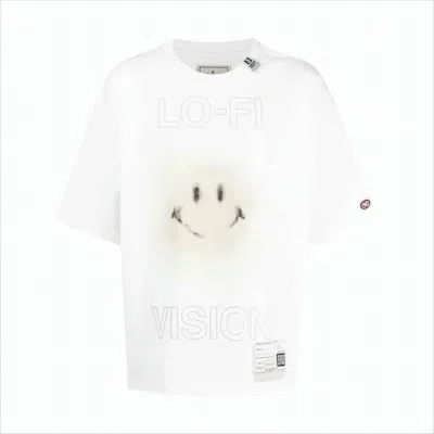 Miharayasuhiro Oversized Short-sleeve T-shirt With Playful Smiley Face Graphic In White
