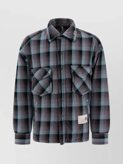 Miharayasuhiro Maison Mihara Yasuhiro Padded Check Overshirt In Multi