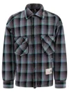 Miharayasuhiro Padded Check Overshirt Jackets Grey