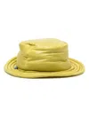Miharayasuhiro Padded Logo-tag Bucket Hat In Green