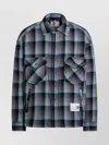 Miharayasuhiro Padded Shirt With Check Pattern And Chest Pockets In Blue