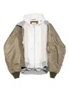 Miharayasuhiro Panelled Bomber Jacket In Brown