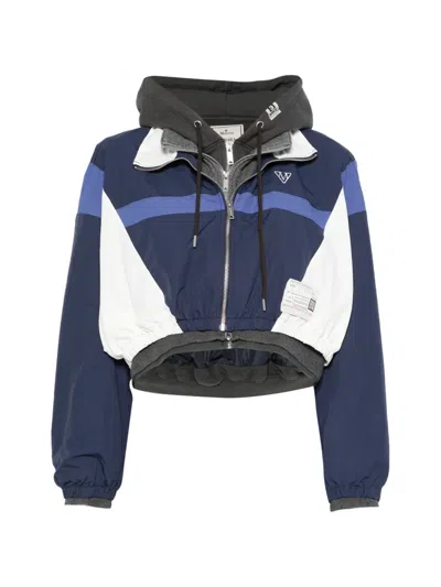 Miharayasuhiro Panelled Layered-effect Jacket In Blue