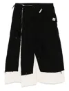 Miharayasuhiro Panelled Skirt In Black