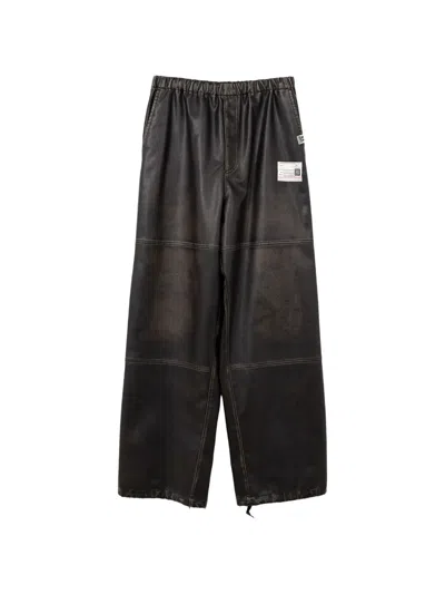 Miharayasuhiro Panelled Trousers In Black