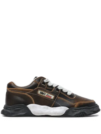 Miharayasuhiro Parker Og Sole Leather Sneakers In Black