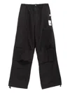 Miharayasuhiro Patch-pocket Ripstop Trousers In Black