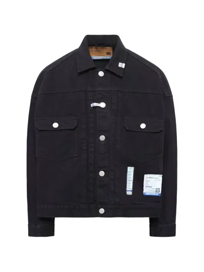 Miharayasuhiro Patch-detail Denim Jacket In Black