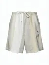 Miharayasuhiro Patchwork Design Cotton Shorts With Elastic Waistband In Multi