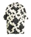 Miharayasuhiro Patchwork-pattern Cuban-collar Shirt In White