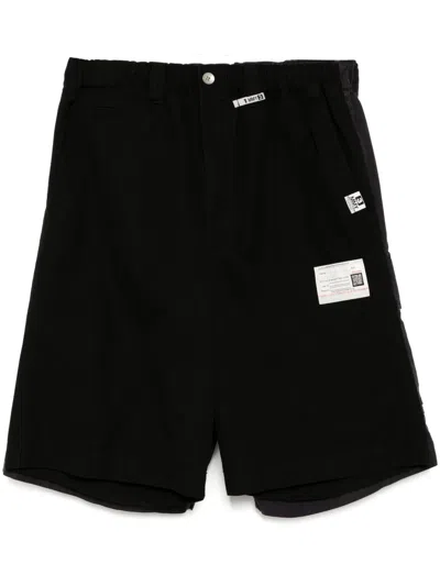 Miharayasuhiro Patchwork Shorts In Black