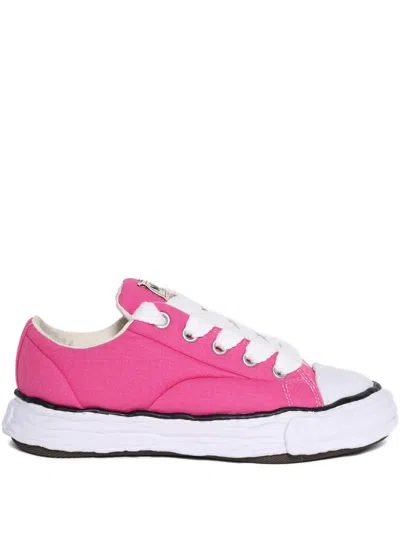 Miharayasuhiro Peterson 23 Canvas Lace-up Sneakers In Pink