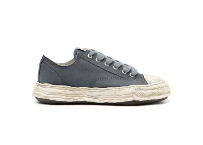 Pre-owned Miharayasuhiro Peterson 23 Og Sole Canvas Low Garment Dyed Sneakers In Black