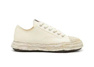 Pre-owned Miharayasuhiro Peterson 23 Og Sole Canvas Low Garment Dyed Sneakers In White