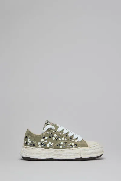 Miharayasuhiro Peterson 23 Og Sole Embellished Canvas Low In Green