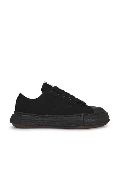 Miharayasuhiro Peterson 23 Original Sole Canvas Lowtop Sneaker In Black