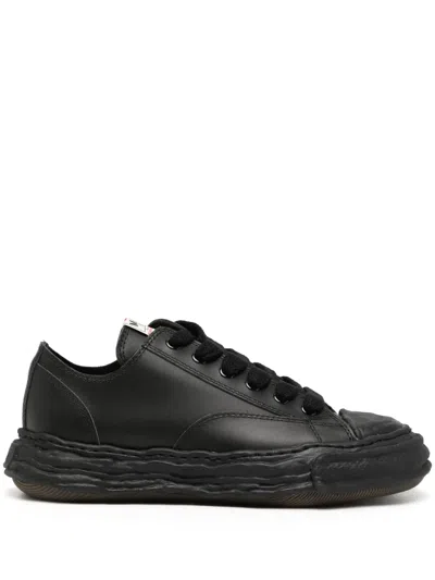 Miharayasuhiro Peterson Low 23 Og Sole Leather Sneakers In Black