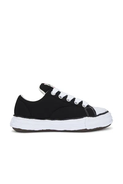 Miharayasuhiro Peterson 23 Original Sole Padded Canvas Low-top Sneaker In Black