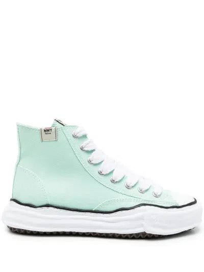 Miharayasuhiro Peterson Cotton-canvas Sneakers In 绿色