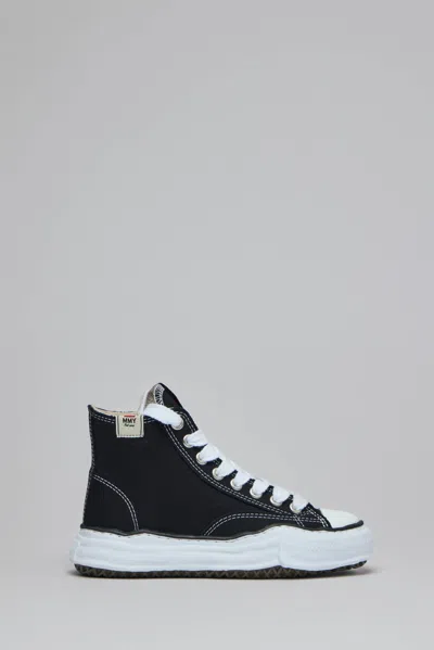 Miharayasuhiro Peterson Og Sole Canvas High-top Sneaker In Black