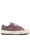 Miharayasuhiro Peterson 23 Og Sole Washed Denim Low Sneakers In Purple