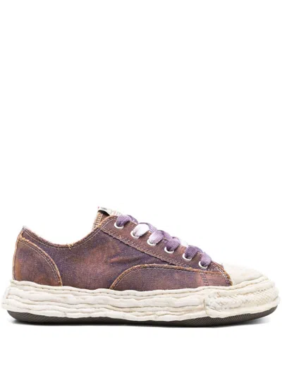 Miharayasuhiro Peterson 23 Og Sole Washed Denim Low Sneakers In Multicolor