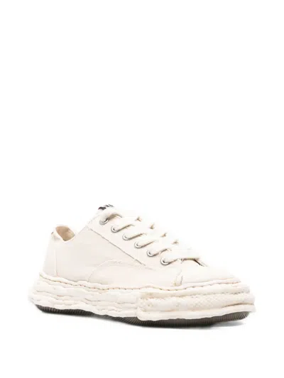 Miharayasuhiro Peterson23 Og Sole Bleached Canvas Low-top Sneakers In Neutral