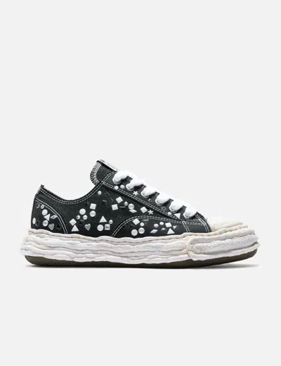 Miharayasuhiro Peterson23 Og Sole Embellished Canvas Low Top Sneaker In Black