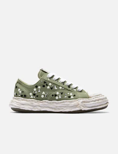 Miharayasuhiro Peterson23 Og Sole Embellished Canvas Low-top Sneaker In Green