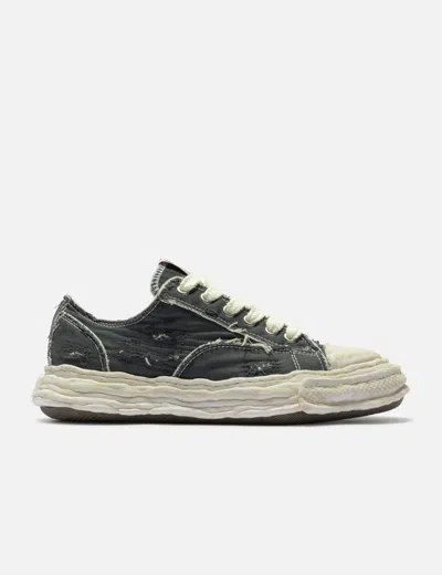 Miharayasuhiro Peterson23 Og Sole Ripped Overdye Canvas Low-top Sneaker In Gray