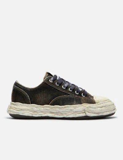 Miharayasuhiro Peterson 23 Vintage Colored Original Sole Canvas Low Top Sneaker In Black