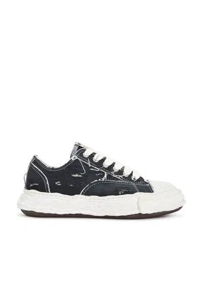Miharayasuhiro Maison Mihara Yasuhiro Peterson Distressed Cotton Sneakers With Worn-effect Sole In Multi