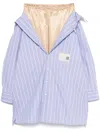 Miharayasuhiro Petitcoat Shirt Midi Skirt In Blue