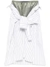 Miharayasuhiro Petticoat Combined Shirt Skirt In White
