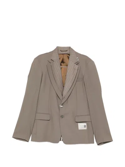 Miharayasuhiro Pinstripe-lapel Blazer In Multi