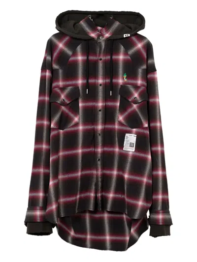 Miharayasuhiro Karierter Hoodie In Brown
