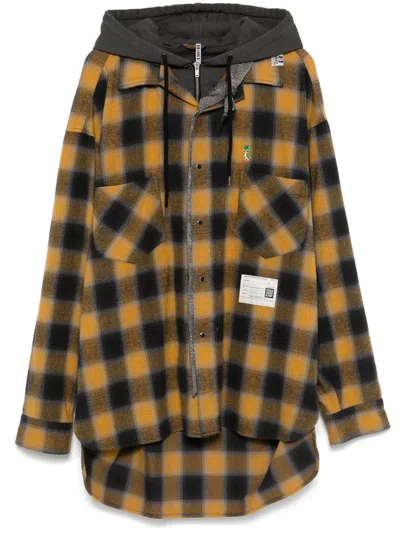 Miharayasuhiro Plaid-check Shirt In Yellow