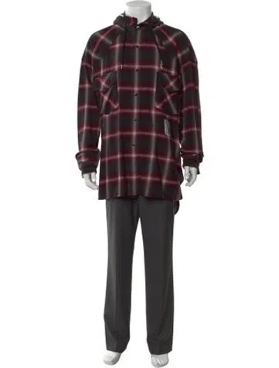 Pre-owned Miharayasuhiro Plaid Print Crew Neck Hoodie W/ Tags In Multi