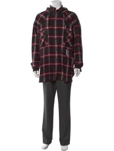 Pre-owned Miharayasuhiro Plaid Print Crew Neck Hoodie W/ Tags In Multi
