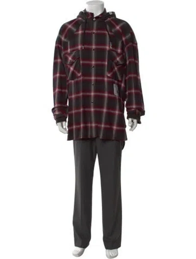 Pre-owned Miharayasuhiro Plaid Print Crew Neck Hoodie W/ Tags In Multi