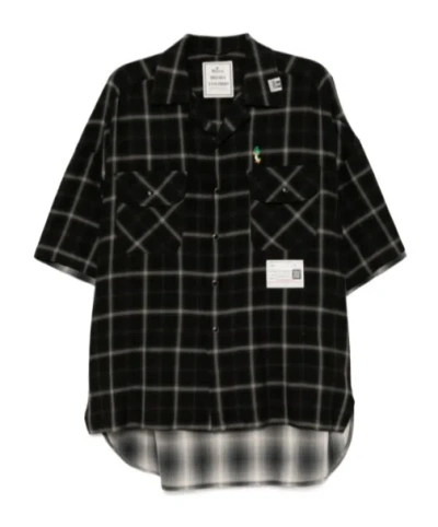 MIHARAYASUHIRO DOUBLE LAYERED CHECK SHIRT