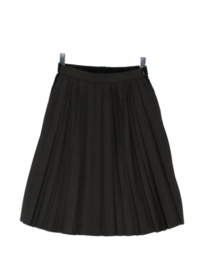 Miharayasuhiro Pleated A-line Skirt In Black