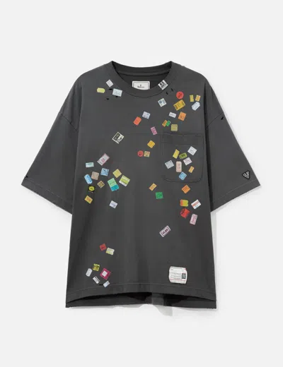 Miharayasuhiro Price Tag Sticker Printed T-shirt In Multi