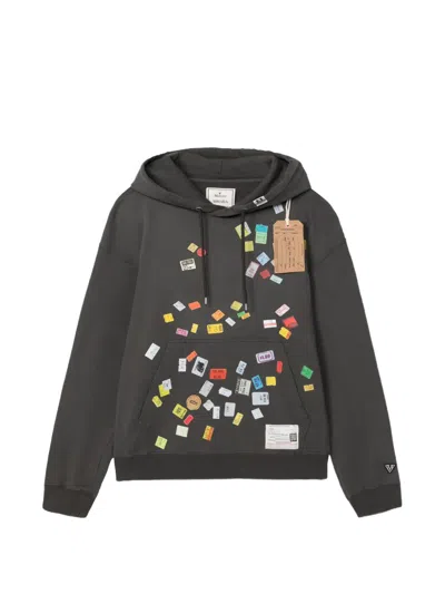 Miharayasuhiro Price-tag Sticker Printed Hoodie In Multi