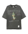 Miharayasuhiro Crew Neck Distressed Graphic Print T-shirt In Gray