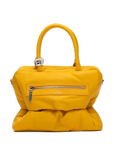 Miharayasuhiro "pucker" Puffer Square Bag In Yellow
