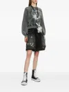 Miharayasuhiro Rabbit Leather Messenger Bag In Silver
