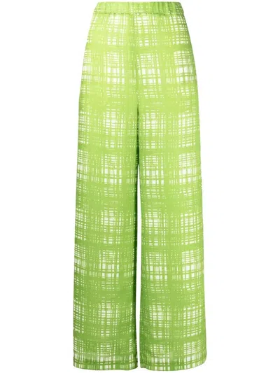 Miharayasuhiro Hose Mit Karomuster In Green