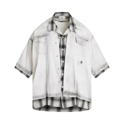 MIHARAYASUHIRO RC TWILL DOUBLE LAYERED SHORT-SLEEVE SHIRT