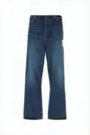 Miharayasuhiro Relaxed Fit Denim Pants With Unique Patch Pockets In Blue